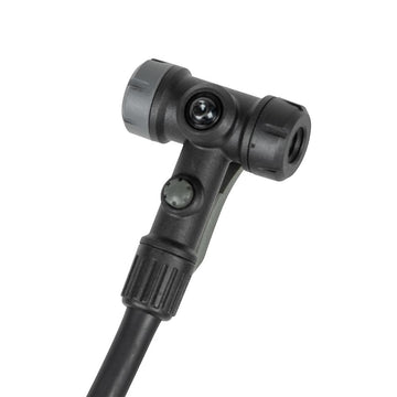 Topeak Joeblow Mountain II Floor Pump - Steel Barrel / Plastic Base 3.5" Gauge 60 Psi /4 Bar Twinhead