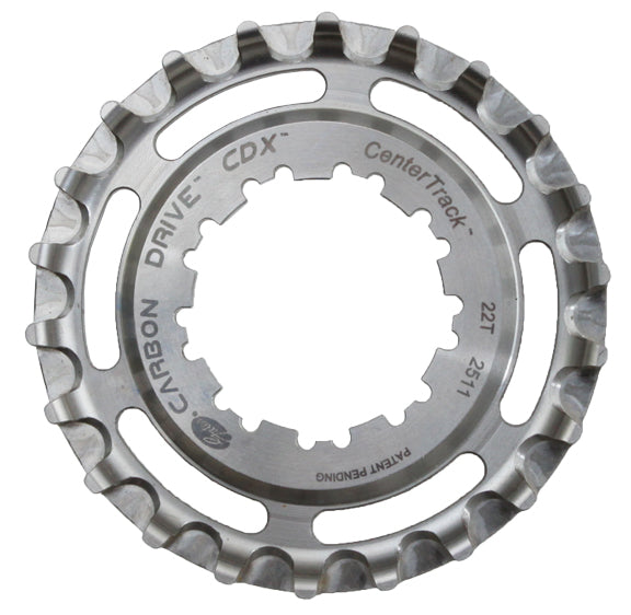 Gates Carbon Drive CDX CenterTrack Freehub 9-Spline Rear Sprocket - 22t Shimano 9-Spline Silver