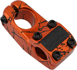 Stolen Slab BMX Stem - Top Load Orange Splatter