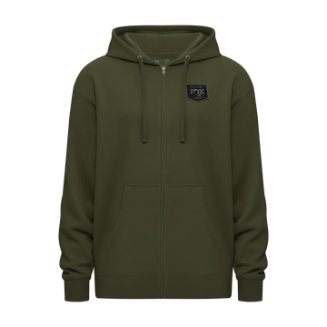 Thowback Zip-up Hoodie - Army / S