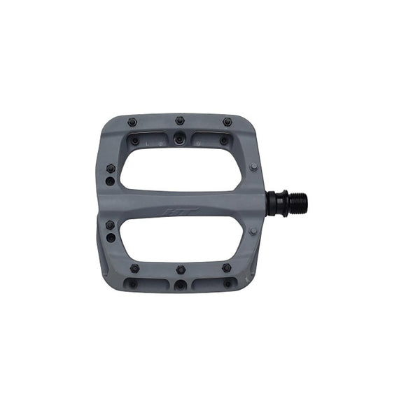 HT Components PA03A Nano P Platform Pedals Body: Nylon Spindle: Cr-Mo 9/16'' Grey