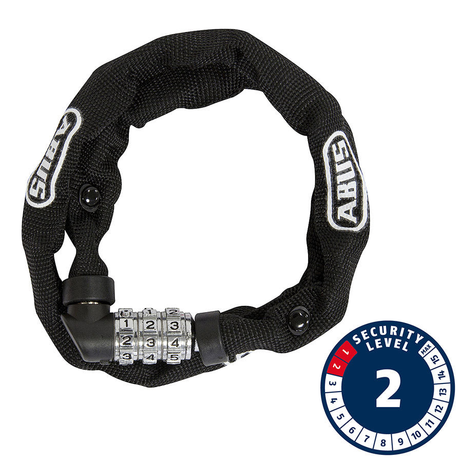 Abus 1200 Web Chain Lock Combo 4mm 110cm 3.6 Black