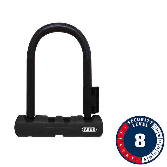 Abus Ultra 410 Mini U-Lock Key 12mm 14.0cm x 15.0cm 5.5" x 5.9" SH34 Black