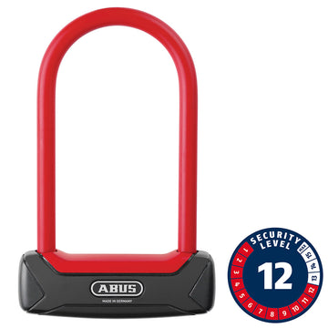 Abus Granit Plus 640 U-Lock Key 12mm 8.30cm x 15.0cm 3.3'' x 5.9'' Red