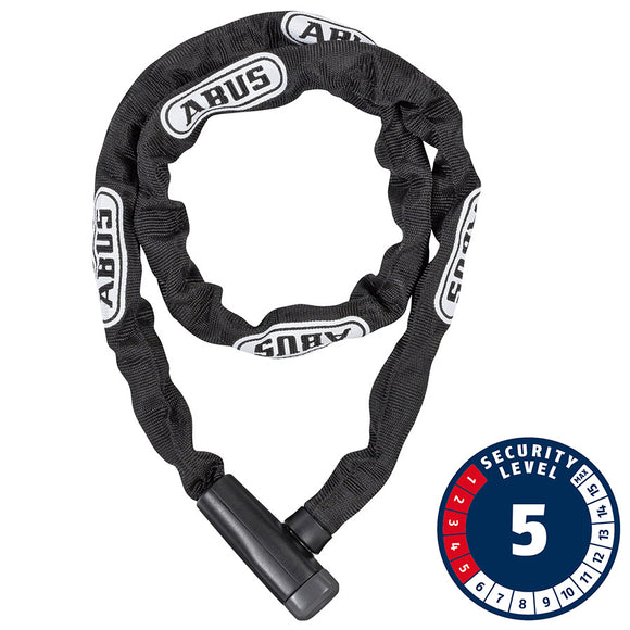 ABUS Steel-O-Chain 5805K Keyed Lock: 75/5mm Black