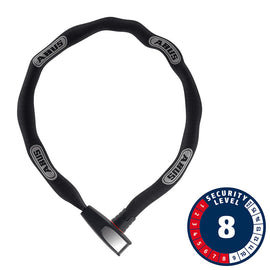 Abus 8807K Steel-O-Chain Chain Lock Key 7mm 110cm 3.6' Black