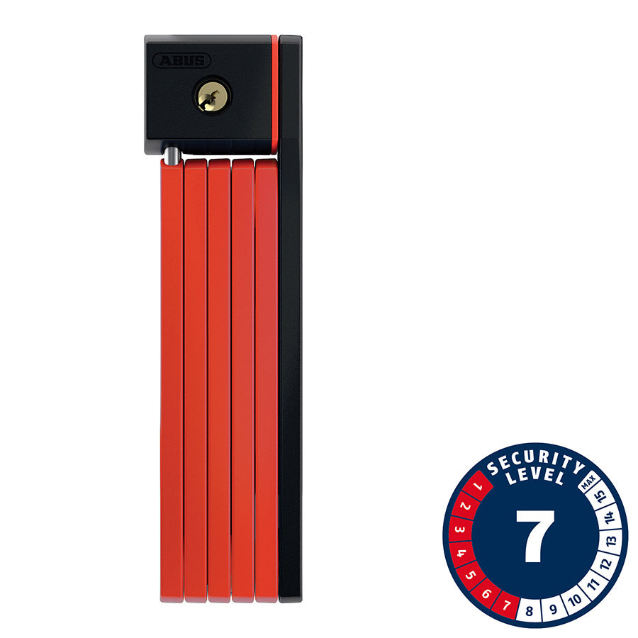 Abus Bordo uGrip 5700 SH Folding Lock Key 80cm 2.6 5mm Red