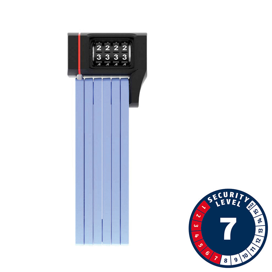 Abus Bordo uGrip 5700C Folding Lock Combination 80cm 2.6 5mm Blue