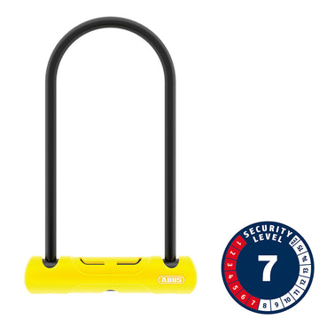 ABUS 402 U-Lock - 4.3x9" Keyed Black Includes bracket