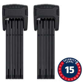Abus Bordo Granit XPlus 6500 TwinSet Folding Lock Key 90cm 3.0' x 2 5.5mm Black Set