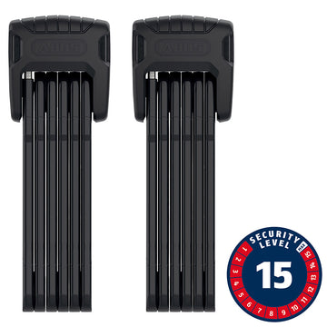 Abus Bordo Granit XPlus 6500 TwinSet Folding Lock Key 90cm 3.0' x 2 5.5mm Black Set