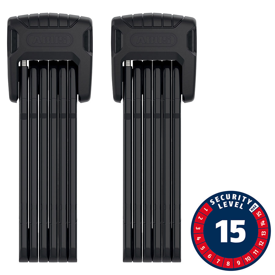 Abus Bordo Granit XPlus 6500 TwinSet Folding Lock Key 90cm 3.0 x 2 5.5mm Black Set