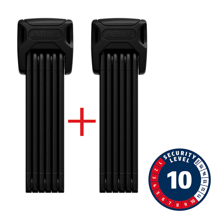 Abus Bordo XPlus 6000K Twinset Folding Lock Key 90cm 3 5mm Black