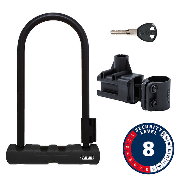 Abus Ultra 410K U-Lock Key 12mm 170x230mm 6.7''x9'' SH34 Black