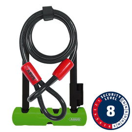 Abus 410K/150HB140 SH Ultra Mini + U-Lock - Green