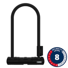 Abus Ultra 410K Mini U-Lock Key 12mm 150x180mm 5.9''x7'' SH34 Black