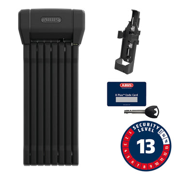 Abus Bordo 6200K XPLus Folding Lock Key 5mm 120cm 3.94' SH Black