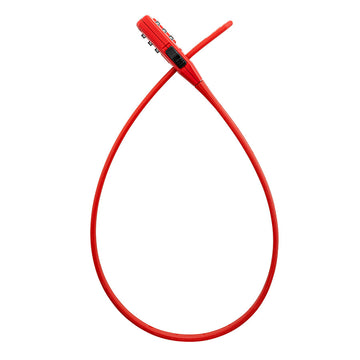 Kryptonite Click Lock Combo Cable lock Combination 10mm 45cm 1.5' Red