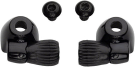 Problem Solvers Downtube Housing Stops with Barrel Adjusters Black