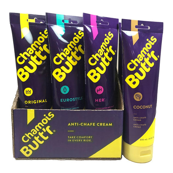Chamois Butt'r 8oz 2019 Variety Pack 6 Original 2 Her' 2 Eurostyle 2 Coconut