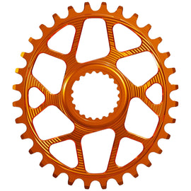 Works Components Oval Chainring Shimano DM 30T Boost 3mm Orange