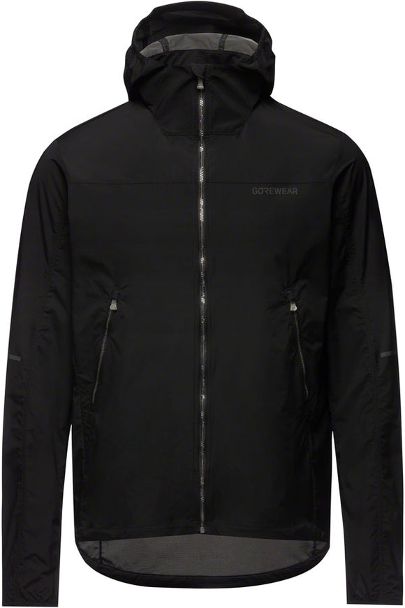 Gorewear Fernflow Hooded Windbreaker - Black Men's Medium