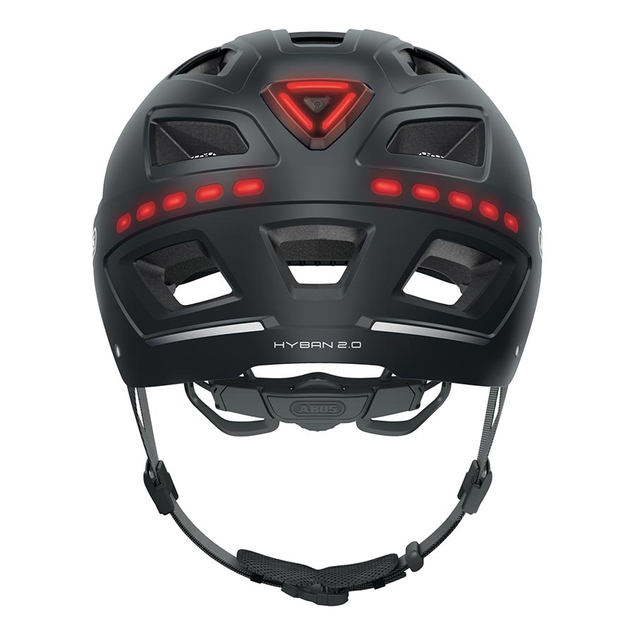 Abus Hyban 2.0 LED Helmet XL 61 - 65cm Signal Black