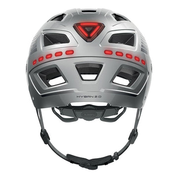 Abus Hyban 2.0 LED Helmet - Signal Silver X-Large