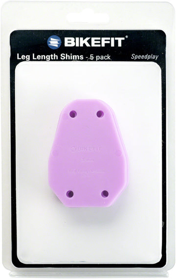 BikeFit Leg Length Shims - Wahoo Speedplay Compatible 4-hole 3mm 5-Pack