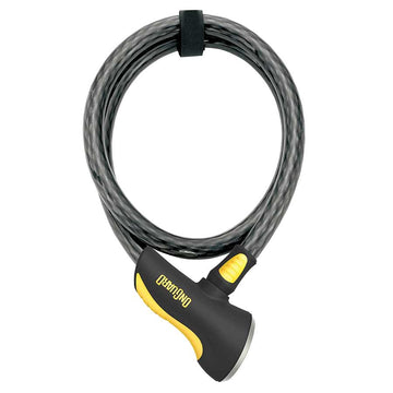 OnGuard Akita Cable Lock with Key: 6' x 12mm Gray/Black/Yellow