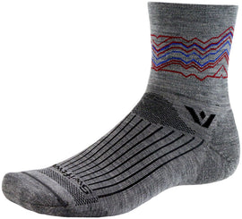 Swiftwick Pursuit Crew Socks - 6" Heather Red X-Large