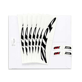 Zipp Decal Set - 303 Matte Black Logo Complete for One Wheel