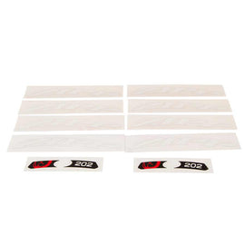 Zipp Stickers 202 White/ No border For one wheel