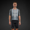 Men's Pi PRO/BLACK Mesh Jersey - SILVER BLUE/BLASAM GREEN / XS