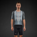 Men's Pi PRO/BLACK Mesh Jersey - SILVER BLUE/BLASAM GREEN / XS