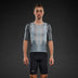 Men's Pi PRO/BLACK Mesh Jersey - SILVER BLUE/BLASAM GREEN / XS