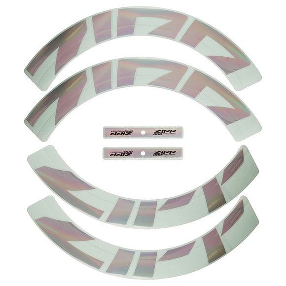 Zipp 808 Silver Foil Decal Kit