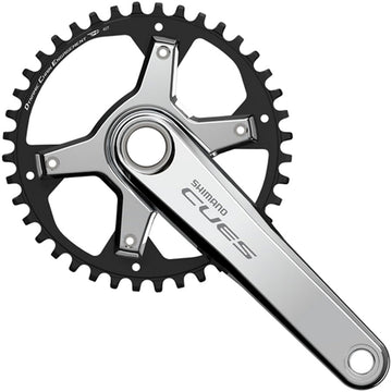 Shimano CUES FC-U6030-1 Crankset - 172.5mm 9/10/11-Speed 40t Asymmetric 110 BCD Silver