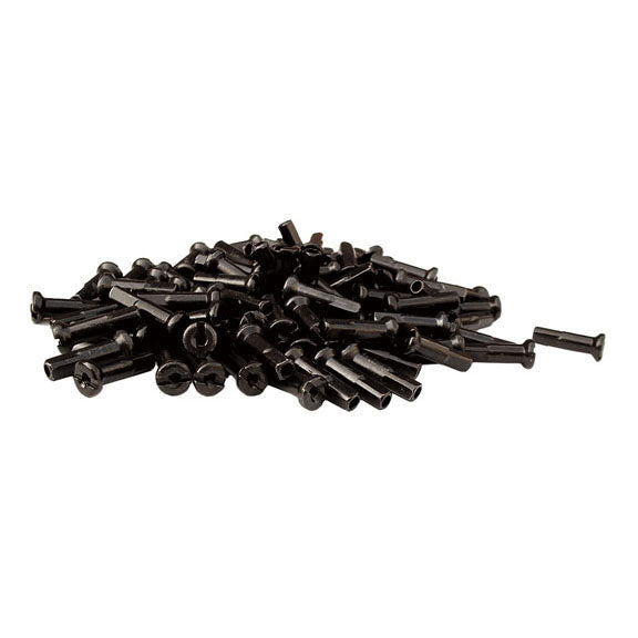 Halo 14g Alloy Nipple 12mm Black 50/Count