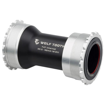 Wolf Tooth Bottom Bracket - T47 Inboard 85.5/92mm For 30mm Spindle Raw Silver