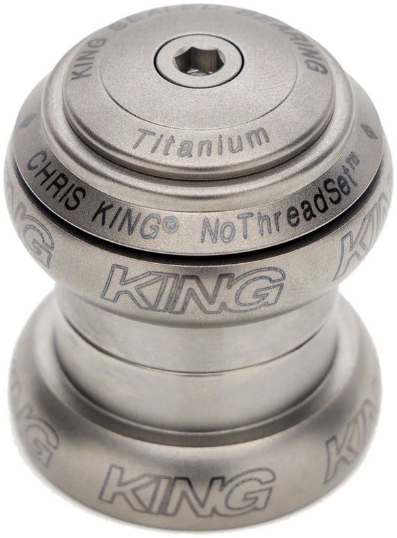 Chris King NoThreadSet Titanium Headset - 1-1/8" EC34 Upper / EC34 Lower Titanium