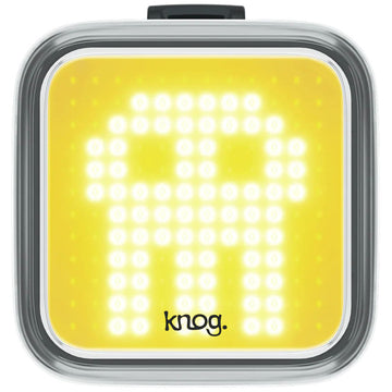 Knog Blinder Light Skull Pattern Front Black