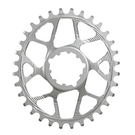 Works Components Oval Chainring SRAM 3-Bolt 34T Boost 3mm Slv