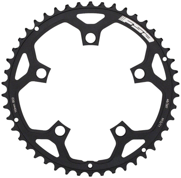 Full Speed Ahead Tempo Pro Road Chainring - 46t 5-Bolt 110mm BCD Aluminum BLK