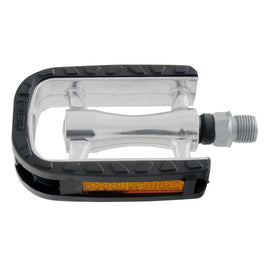 Exustar E-PC97 Non-Slip Platform Pedals Body: Aluminum Spindle: Cr-Mo 9/16'' Black