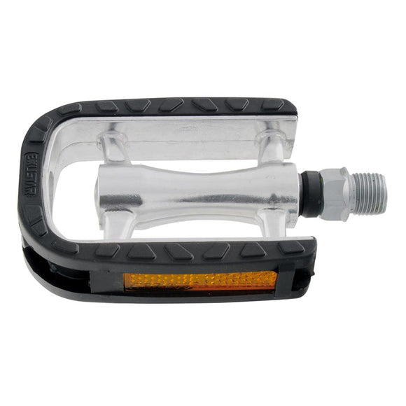 Exustar E-PC97 Non-Slip Platform Pedals Body: Aluminum Spindle: Cr-Mo 9/16'' Black