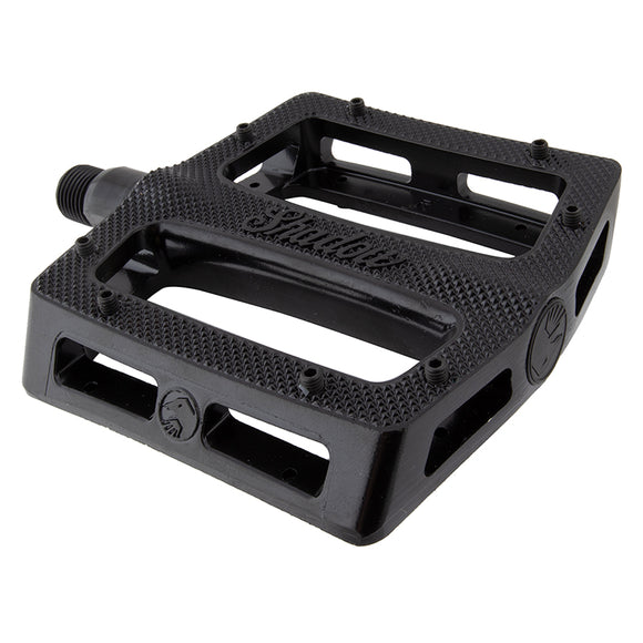 The shadow conspiracy Metal Pedal 9/16` Loose Ball Black Extra Pins Alloy 105x100mm