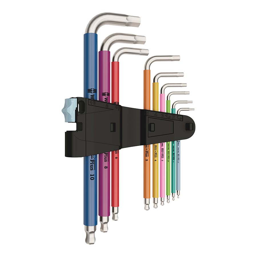 Wera 3950/9 Hex-Plus L-Key Hex Wrench Set - Metric Stainless