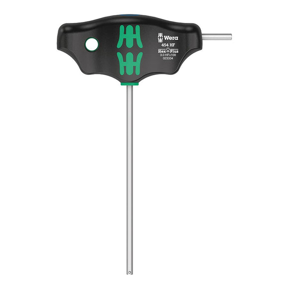 Wera 454 HF T-handle hexagon screwdriver Hex-Plus holding function 3 x 100 mm