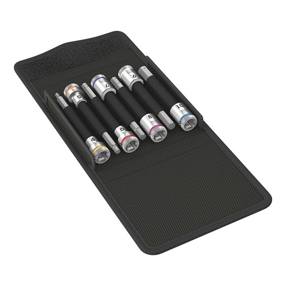 Wera 8740 B HF 1 Zyklop bit socket set holding function - 3/8" drive 7 pieces